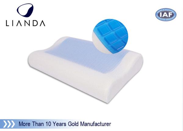 Quality White / Blue Memory Foam Pillows With Standard Size 50kgs / m3 for sale