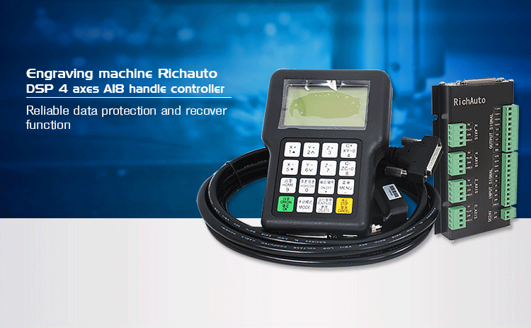 4 Axis Richauto A18 CNC Router DSP Controller with Step Motor/Servo Motor Drive System
