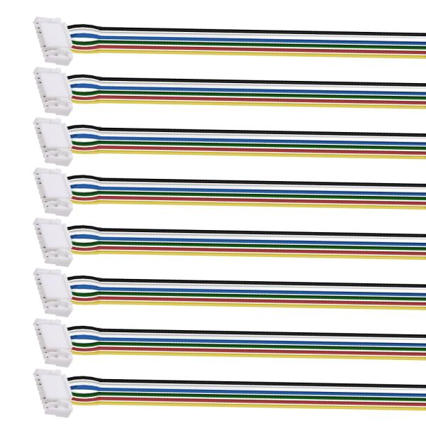 6Pin Flexible Rgb Rgbw Cable Connector For LED Strip Lights Female Connector Clip Cable Extension Cord Wire