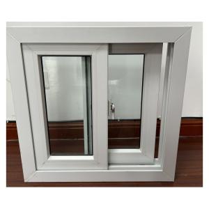 China Customized Transparent UPVC Sliding Windows Horizontal Sliding UPVC Windows on sale