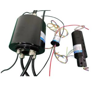 IP65 Vertical Through Hole Slip Ring 220VAC 5 Circuits 300A Customized Signal Slip Ring