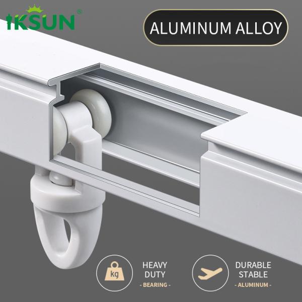 Quality 2.4-4.5m Free Expansion Stretched Curtain Track Extendable Curtain Rails for sale