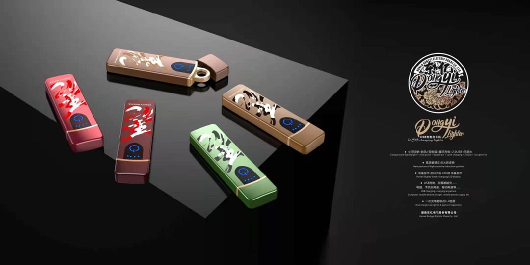 New Design Custom Available USB Torch Lighter