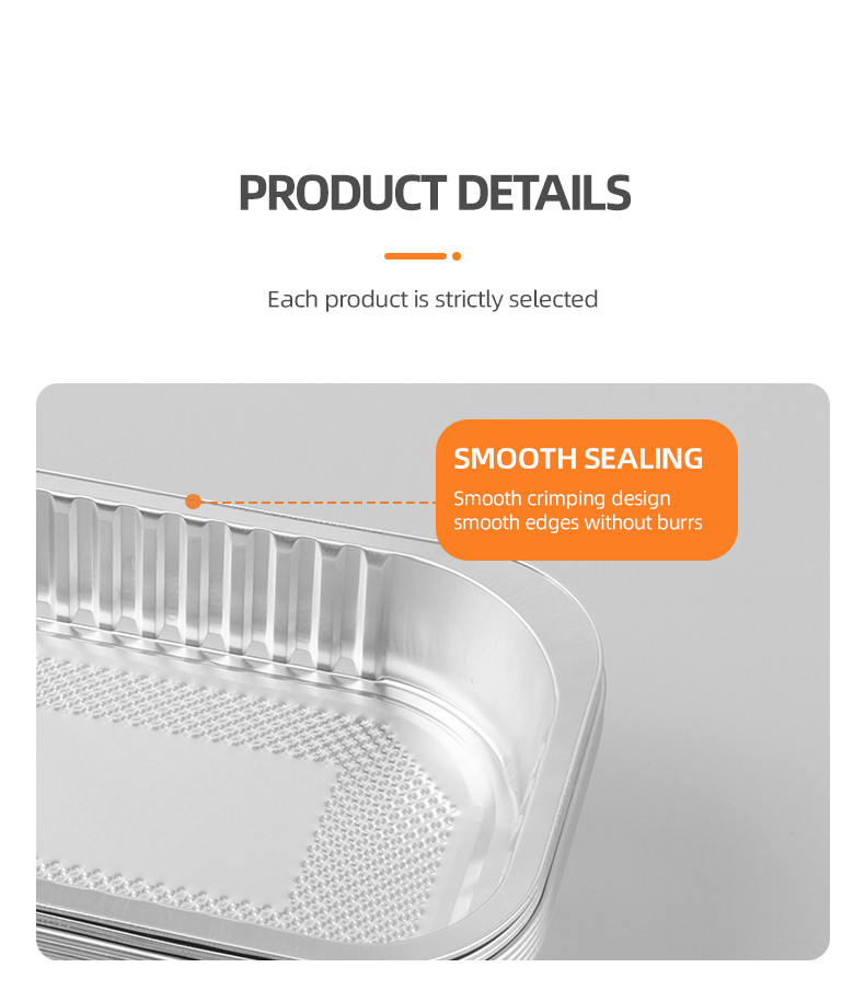 130ml 350ml Customize Packing Boxes Aluminum Foil Take Out Containers