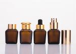 5ml 10ml 20ml Amber Bottle With Dropper , Frosted Empty Dropper Bottles