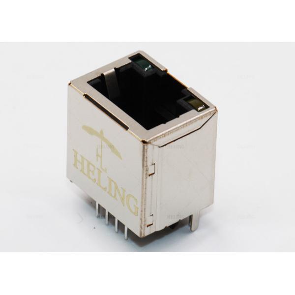 8P8C Vertical Network Connector RJ45 Modular Jack 180 Degree THT Mounting Type