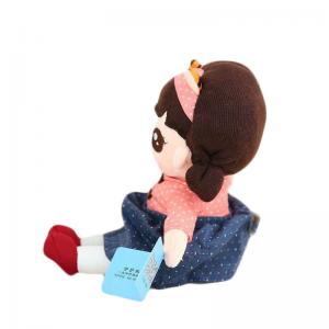 China 20cm 140g Girl Doll Plush Toys Holding Pillow Cute Zodiac Doll on sale