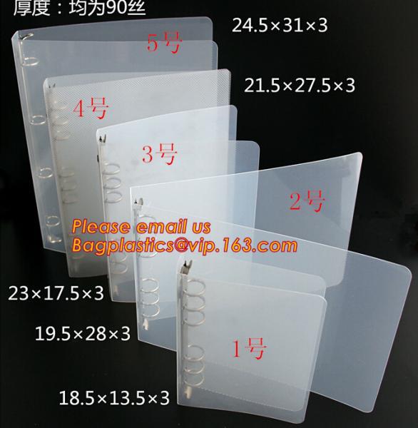 PP Material Document Pocket File Folder, A4 pp file folder, clear clip file