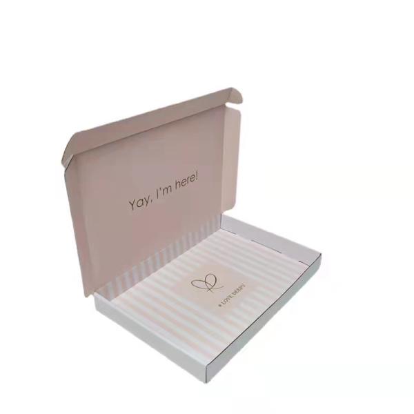 Custom Logo Folded Corrugated Shoe Box Shipping Gift Packing