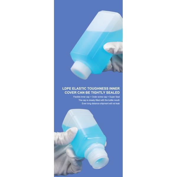HDPE Translucent Plastic Chemical Reagent Bottle Laboratory Plastic Containers 1L