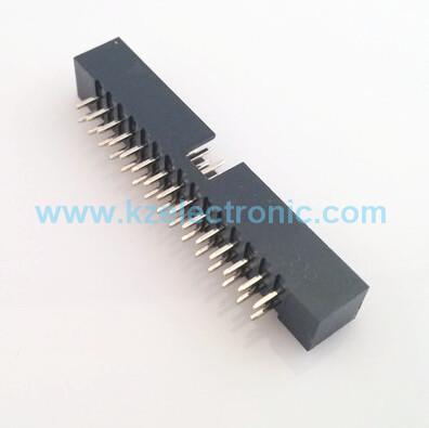 Quality Dual row straight DIP 2*15 Pin box header connector for sale