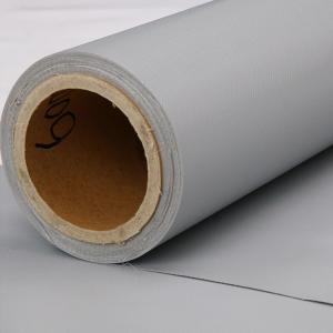 500-600g PVC Coated Tarpaulin Fabric Transportation Fabric Waterproof And Dust Proof Door Curtain Gray