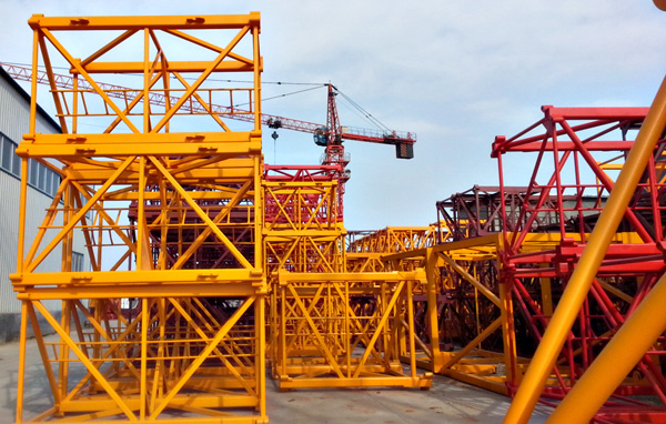 New design fixed type 8t QTZ100(6010) Tower Crane for building