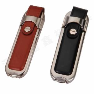 China 1GB Leather USB Memory Stick for gift on sale