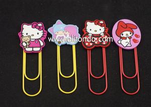 China Metal Cartoon stationery Accessories Marvel Bookmarks with Clips for paper files on sale