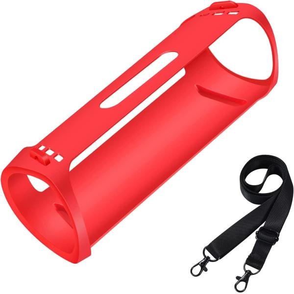 Bluetooth Speaker Silicone Protective Case Soft And Skin Friendly Silicone Tape Shoulder Strap Portable Protective Case
