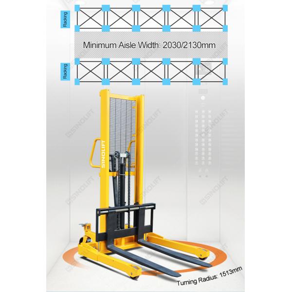 SFH22AG Manual Hydraulic Stacker with Adjustable Straddle Legs