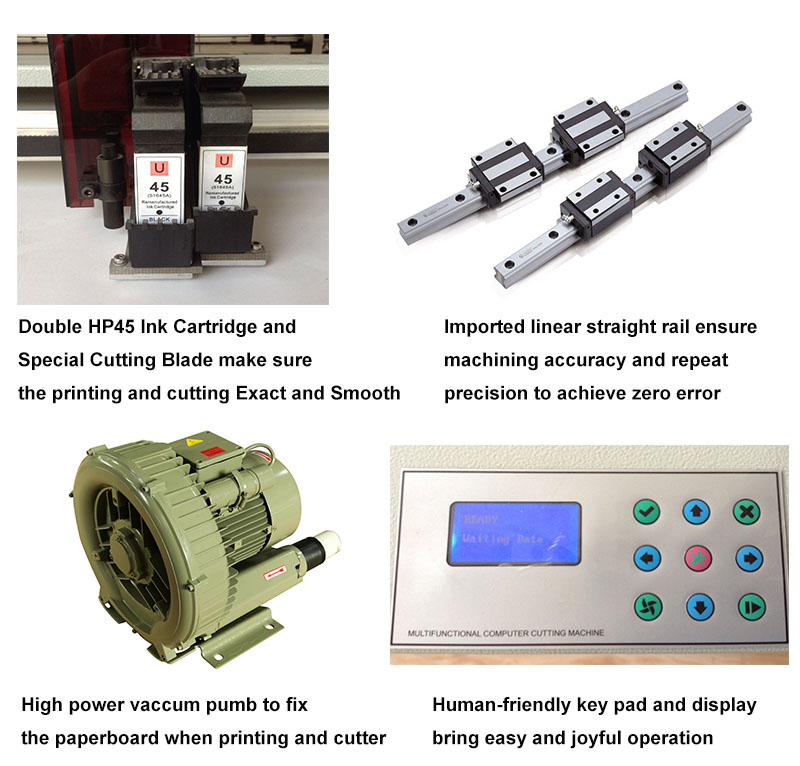 Two Heads Digital Plotter Printer Water Base Ink 60 Meters Long / hour
