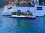 Drop Stitch Inflatable Floating Water Lounge Raft Inflatable Swimming Float