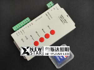 Buy cheap T-1000S SD Card 2048 Pixel Support IC LPD6803 TM1903 DMX512 SPI Controller for Digital RGB LED Strips, 5V-24V Input product