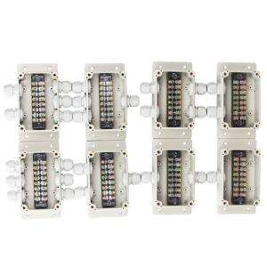 IP65 Waterproof Cable Distribution Junction Box 100*68*50mm with Terminal Blocks 3 Ways Wall Mounting
