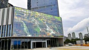 Buy cheap Building Transparent LED Curtain Wall Display With Smartphone App Control product