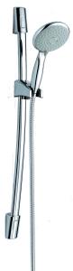 China Chrome Modern Adjustable Shower Riser Rail Kit with One Sprays on sale