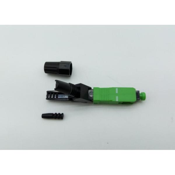 Quick Connect Fiber Optic Connectors , SC APC 60mm Field Installable Connector