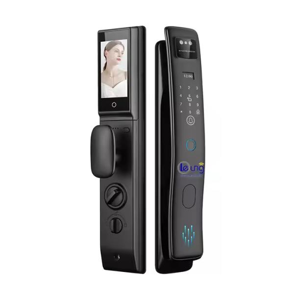 Quality S958Max 3D Face Lock Tuya Wifi With Video Intercom Lock Fingerprint Card Key Code Smart Lock for sale