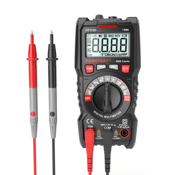 Quality Handheld Digital Multimeter Smart TRMS 6000 Count NCV LIve Wire Frequency for sale