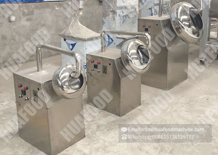 Snack Product Output 150kg/H Mini Chocolate Coating Machine