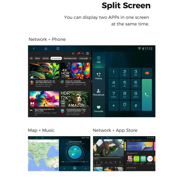 Universal 10 inch 2 32GB Carplay Android Auto CD Player for Customer Requirements