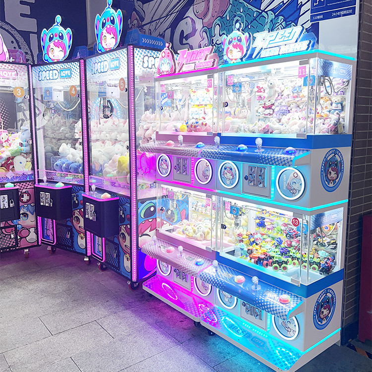 Smaller Size 2 Players Crane Plush Machine Mini Claw Doll Machine Crane Claw Machine Kits For Sales