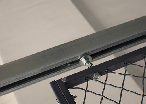 Heavy Duty Two Sides Industrial Storage Cage , Wire Mesh Storage Lockers Full Height