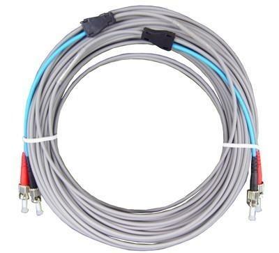 Quality Duplex Armored Fiber Patch Cord ST To ST Multimode 3M for sale