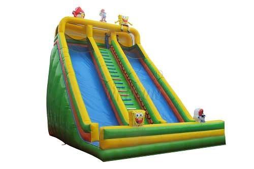 Quality 0.9mm PVC Inflatable Dry Slide , Commercial Grade Inflatable Slip And Slide for sale