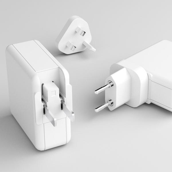 RoHS Changeable Plug 61W GAN Laptop Charger