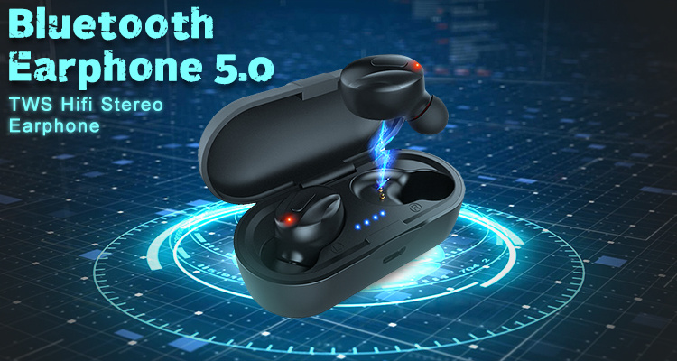T2c Tws Bluetooth 5.0 Bluetooth in Ear Headphones Handsfree Earphones Headphone Sport Earbuds Headset for Phone with Mic