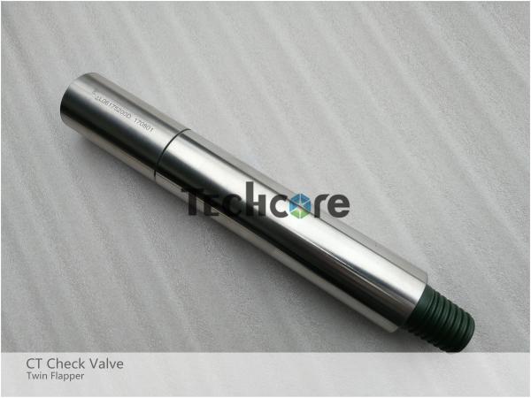 Quality Coiled Tubing Twin Flapper Check Valve Alloy Steel H2S Service 2 7/8" 5000 PSI for sale
