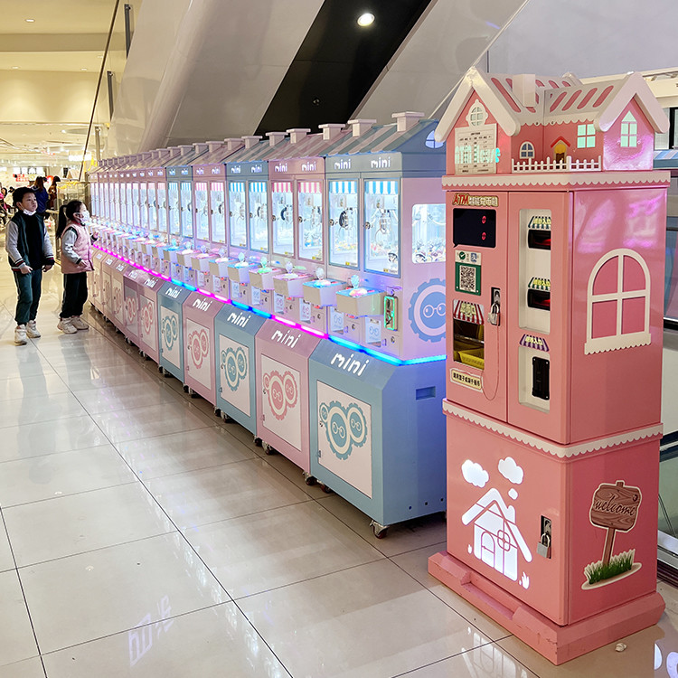 Smaller Size 2 Players Crane Plush Machine Mini Claw Doll Machine Crane Claw Machine Kits For Sales