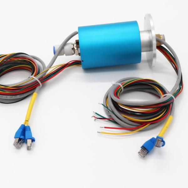 Quality USB3.0 Ethernet Slip Ring Rotary Joint Through Bore Rotating Contacts for sale