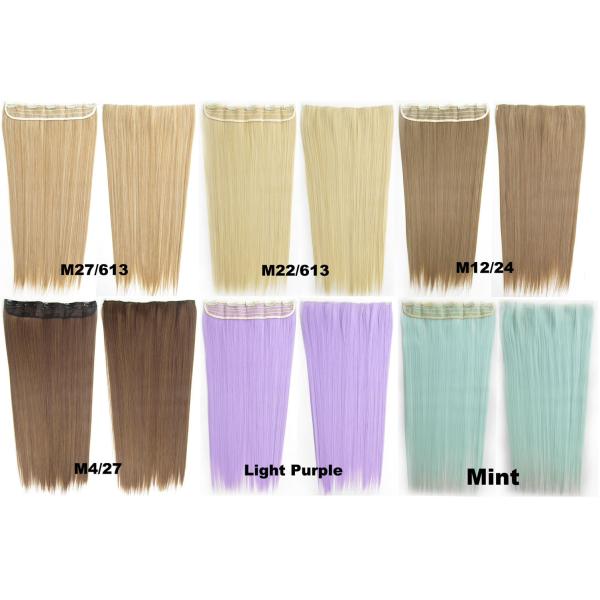 Synthetic Blonde Hair Extensions Korean Straight Human Hair Weave