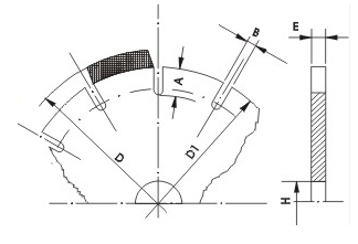 Low Noise Saw Blade Blanks Power Tools Accessories For Cutting Granite / Marble 30CrMo Or 50Mn2V Material