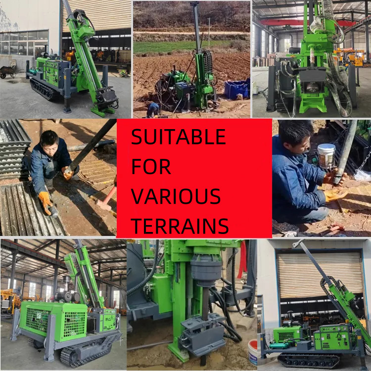 Crawler Geological Mining Rock Core Drilling Machine with Diesel Engine