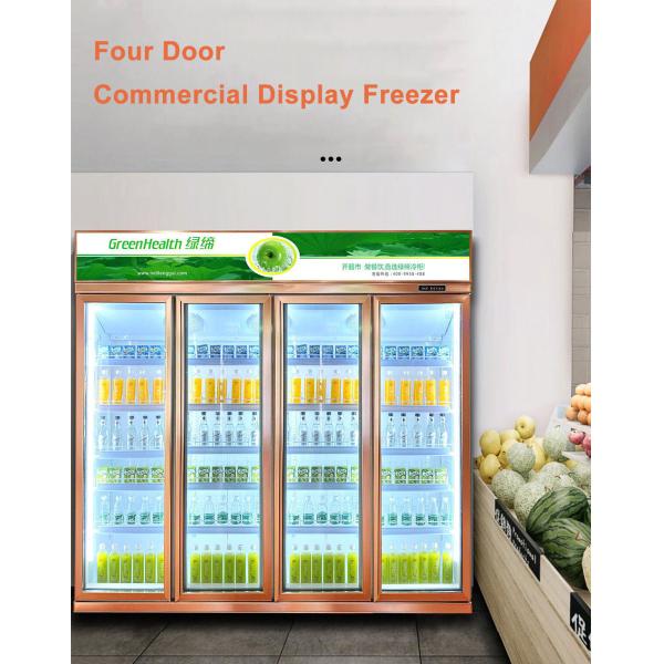 Supermarket Commercial Beverage Display Case Coca Cola Fridge Chiller Glass Door R290