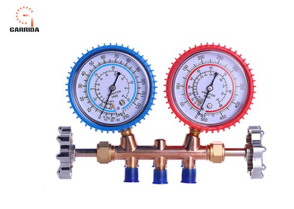 Quality OrionMotorTech 3FT AC Diagnostic Manifold Gauge Set For R134A R12 R22 R502 Refrigerants for sale