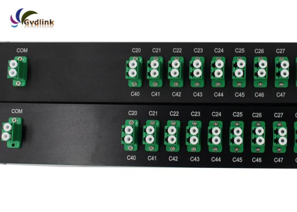 Quality Duplex LC/UPC 100GHz ITU Grid C59  40 Channel Mux for sale