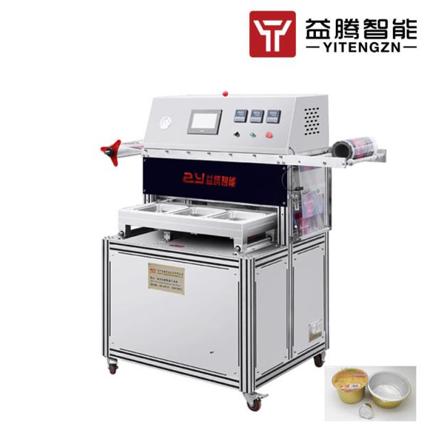 Quality Gas Flush Modified Atmosphere Bowl Sealer Machine Prolong Food Shelf Life for sale