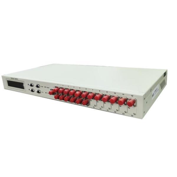 The 18-Channel Rack-Mounted Optical Switch Has Low Loss