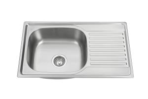 Bangladesh One Piece Top Mount Sink With Drainboard 30x20''